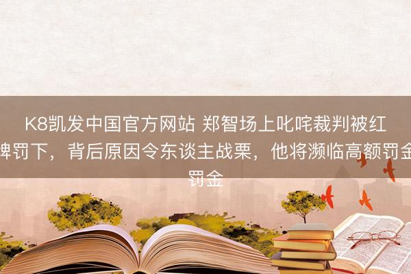 K8凯发中国官方网站 郑智场上叱咤裁判被红牌罚下，背后原因令东谈主战栗，他将濒临高额罚金