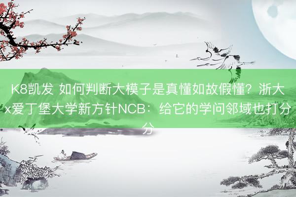 K8凯发 如何判断大模子是真懂如故假懂？浙大x爱丁堡大学新方针NCB：给它的学问邻域也打分